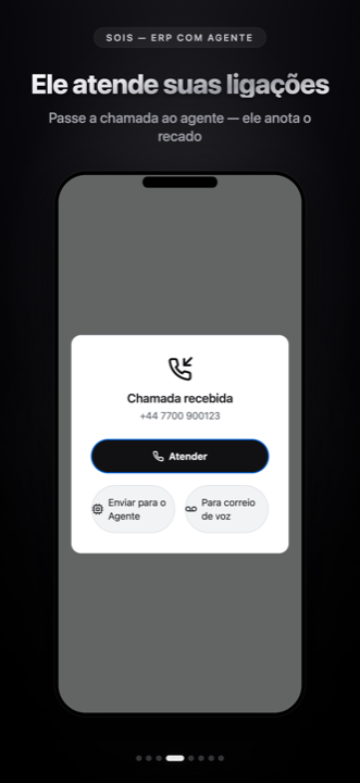 Sois atendendo uma chamada e passando para o agente